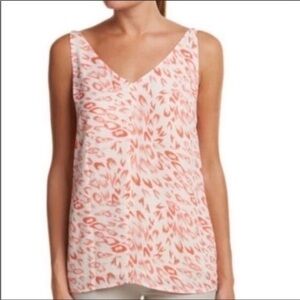 CAbi Flirty Coral Animal Print Cami Top (Style 267) Adjustable straps/ sz Small
